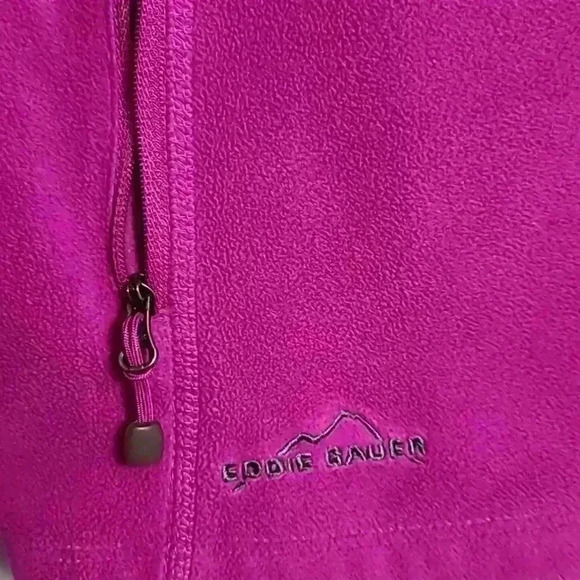 EDDIE BAUER Ladies Full-Zip Microfleece Pink Jacket EB225 Size Medium - Picture 13 of 13